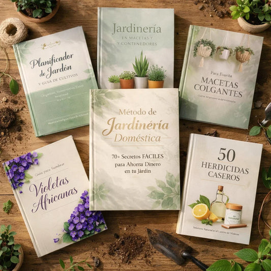 Método Jardinería Doméstica 🪴| 📦 Pack Completo 7 Libros PDF | Entrega Inmediata